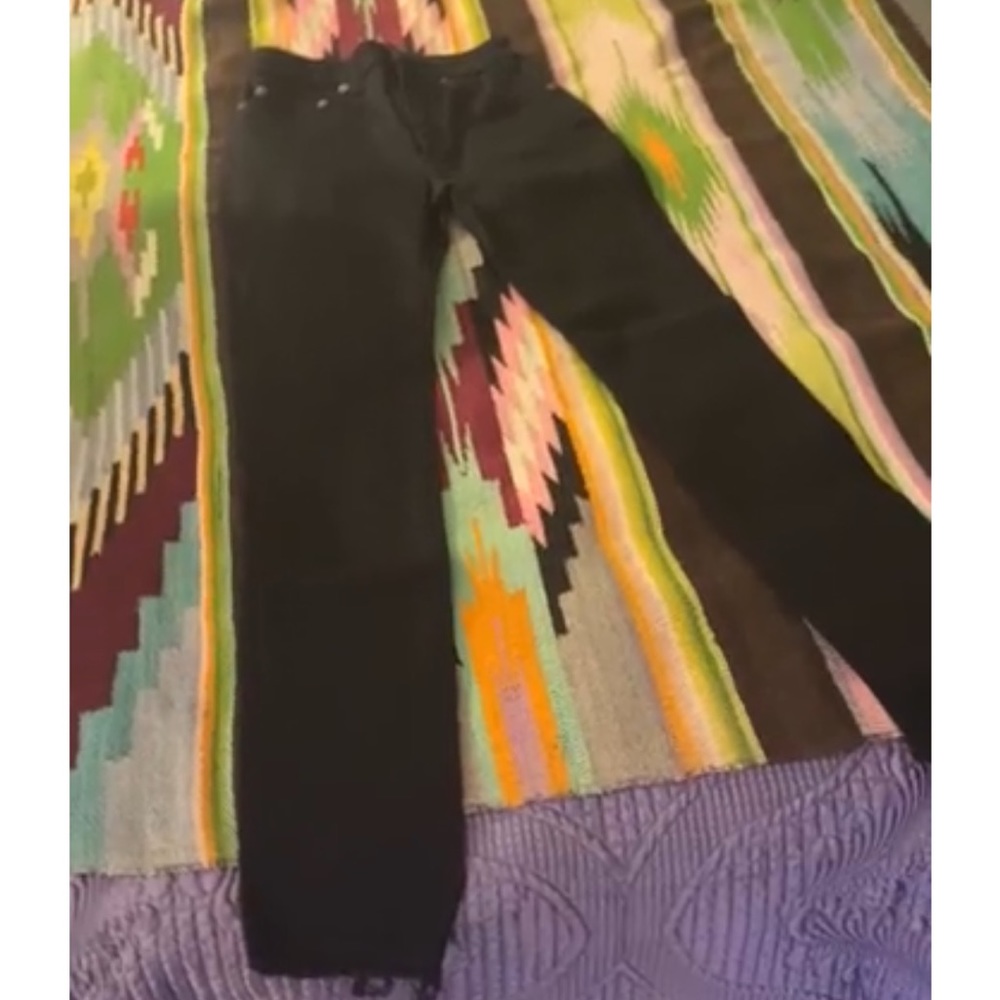 NWO 🌸Auth Saint Laurent Black high waist Jeans size 25 💜 - Picture 10 of 11
